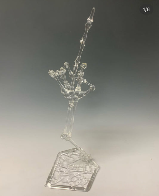 Glass skeleton hand