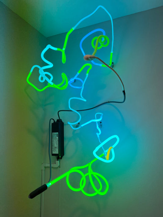 Argon space flora sculpture