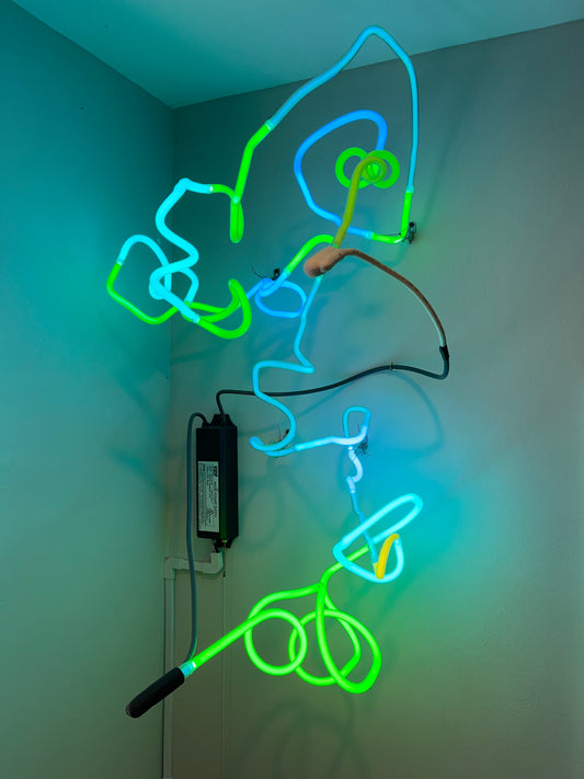 Argon space flora sculpture